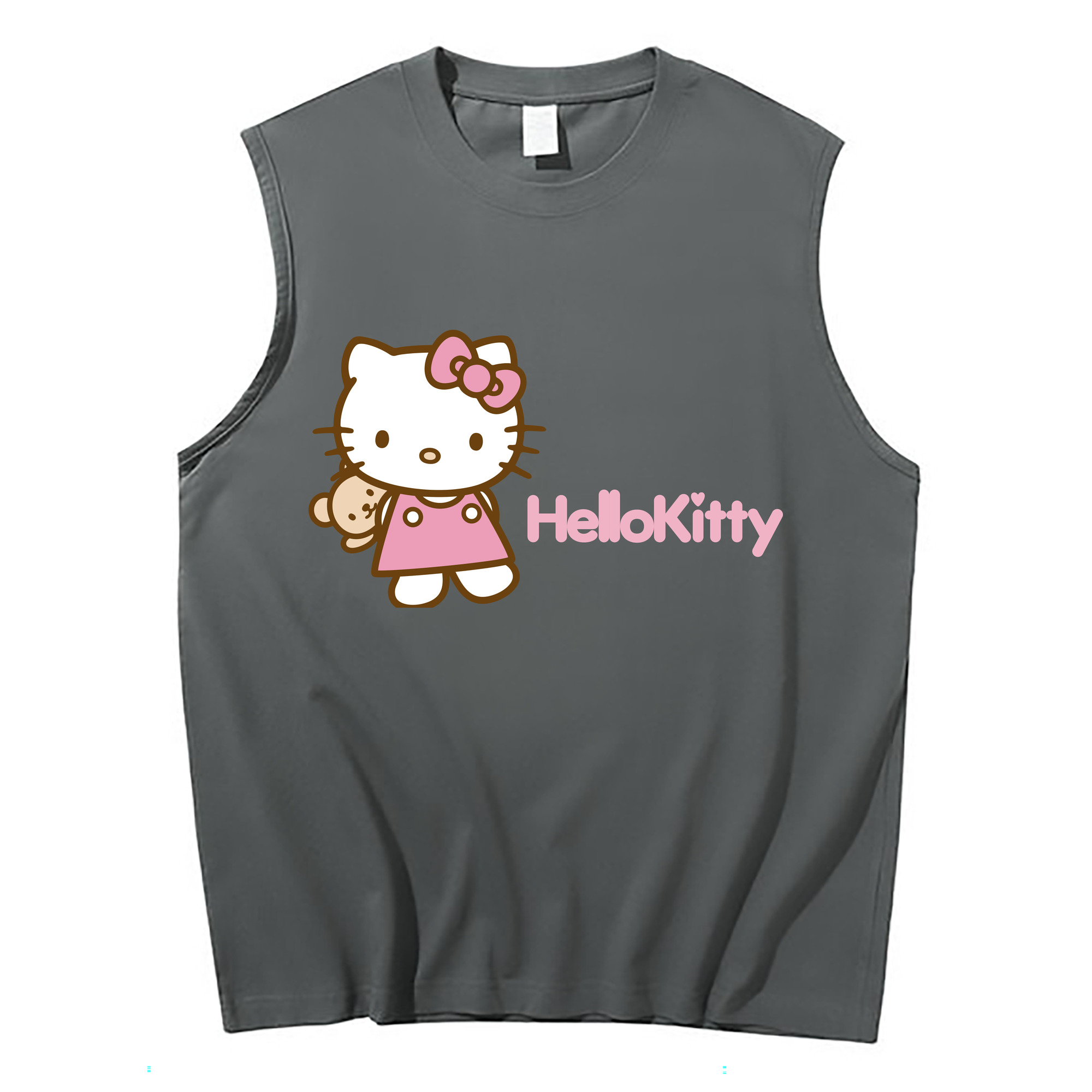 （画像用） Hello Kitty ハローキティ コットン100％タンクトップ（フロントプリント）